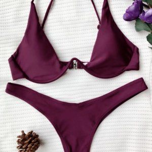 Maroon Zaful Bathing Suit TOP!!